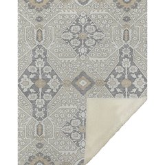 Premium Machine Washable ASB863 Beige 50" x 70" Sherpa Throw Blanket