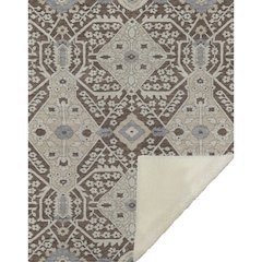 Premium Machine Washable ASB863 Chocolate 50" x 70" Sherpa Throw Blanket