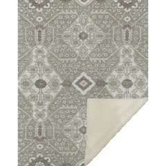 Premium Machine Washable ASB863 Taupe 50" x 70" Sherpa Throw Blanket