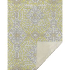 Premium Machine Washable ASB863 Yellow 50" x 70" Sherpa Throw Blanket