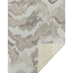 Premium Machine Washable ASB865 Beige 50" x 70" Sherpa Throw Blanket