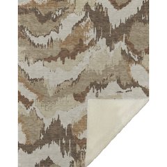 Premium Machine Washable ASB865 Chocolate 50" x 70" Sherpa Throw Blanket