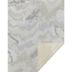Premium Machine Washable ASB865 Ivory 50" x 70" Sherpa Throw Blanket