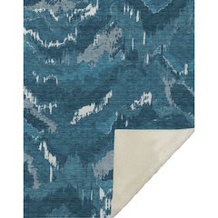 Premium Machine Washable ASB865 Navy 50" x 70" Sherpa Throw Blanket