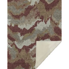Premium Machine Washable ASB865 Paprika 50" x 70" Sherpa Throw Blanket