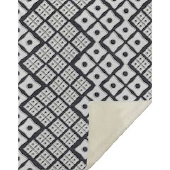 Premium Machine Washable ASB866 Black 50" x 70" Sherpa Throw Blanket