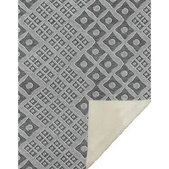 Premium Machine Washable ASB866 Gray 50" x 70" Sherpa Throw Blanket