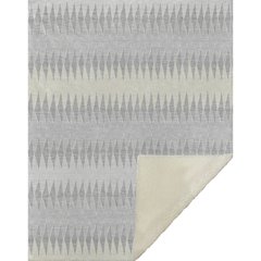 Premium Machine Washable ASB867 Silver 50" x 70" Sherpa Throw Blanket