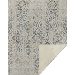 Premium Machine Washable ASB868 Beige 50" x 70" Sherpa Throw Blanket