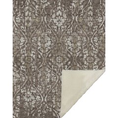 Premium Machine Washable ASB868 Brown 50" x 70" Sherpa Throw Blanket