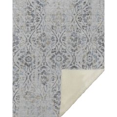 Premium Machine Washable ASB868 Gray 50" x 70" Sherpa Throw Blanket