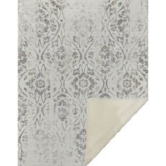 Premium Machine Washable ASB868 Ivory 50" x 70" Sherpa Throw Blanket