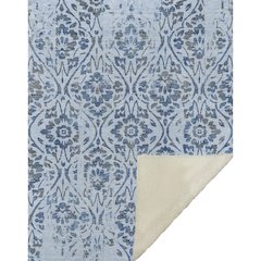 Premium Machine Washable ASB868 Sky 50" x 70" Sherpa Throw Blanket