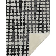Premium Machine Washable ASB869 Black 50" x 70" Sherpa Throw Blanket