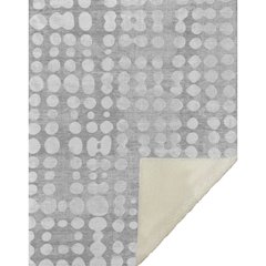 Premium Machine Washable ASB869 Gray 50" x 70" Sherpa Throw Blanket