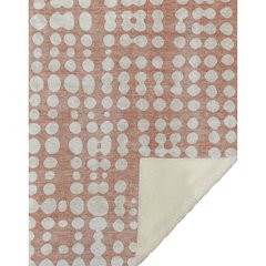 Premium Machine Washable ASB869 Salmon 50" x 70" Sherpa Throw Blanket