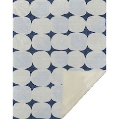 Premium Machine Washable ASB870 Navy 50" x 70" Sherpa Throw Blanket