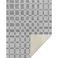 Premium Machine Washable ASB871 Gray 50" x 70" Sherpa Throw Blanket