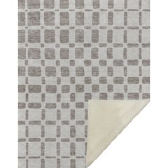 Premium Machine Washable ASB871 Taupe 50" x 70" Sherpa Throw Blanket