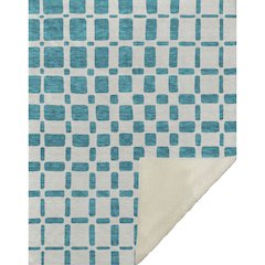 Premium Machine Washable ASB871 Teal 50" x 70" Sherpa Throw Blanket