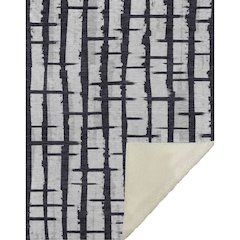 Premium Machine Washable ASB872 Black 50" x 70" Sherpa Throw Blanket