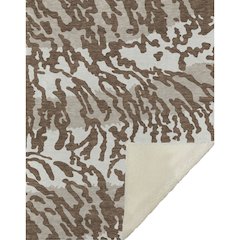 Premium Machine Washable ASB873 Chocolate 50" x 70" Sherpa Throw Blanket