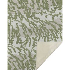 Premium Machine Washable ASB873 Green 50" x 70" Sherpa Throw Blanket