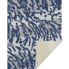 Premium Machine Washable ASB873 Navy 50" x 70" Sherpa Throw Blanket