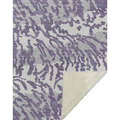Premium Machine Washable ASB873 Purple 50" x 70" Sherpa Throw Blanket