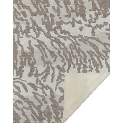 Premium Machine Washable ASB873 Taupe 50" x 70" Sherpa Throw Blanket