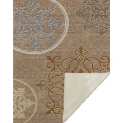 Premium Machine Washable ASB874 Terracotta 50" x 70" Sherpa Throw Blanket