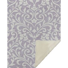 Premium Machine Washable ASB875 Lavender 50" x 70" Sherpa Throw Blanket