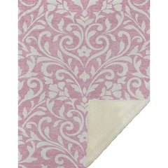 Premium Machine Washable ASB875 Pink 50" x 70" Sherpa Throw Blanket