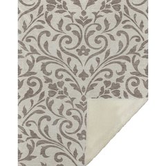 Premium Machine Washable ASB875 Taupe 50" x 70" Sherpa Throw Blanket