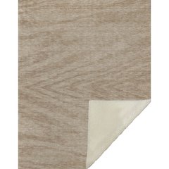 Premium Machine Washable ASB876 Khaki 50" x 70" Sherpa Throw Blanket