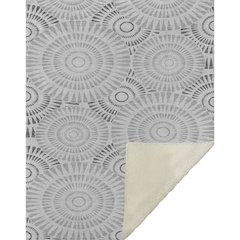 Premium Machine Washable ASB877 Gray 50" x 70" Sherpa Throw Blanket