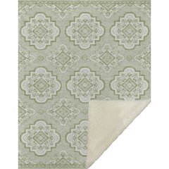 Premium Machine Washable ASB878 Aloe 50" x 70" Sherpa Throw Blanket