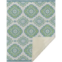 Premium Machine Washable ASB878 Lime 50" x 70" Sherpa Throw Blanket