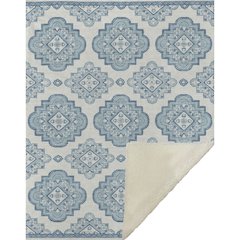Premium Machine Washable ASB878 Teal 50" x 70" Sherpa Throw Blanket