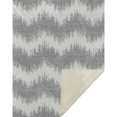 Premium Machine Washable ASB880 Gray 50" x 70" Sherpa Throw Blanket