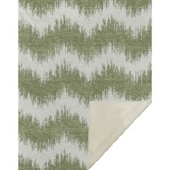 Premium Machine Washable ASB880 Green 50" x 70" Sherpa Throw Blanket