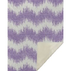 Premium Machine Washable ASB880 Purple 50" x 70" Sherpa Throw Blanket