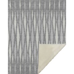 Premium Machine Washable ASB881 Gray 50" x 70" Sherpa Throw Blanket