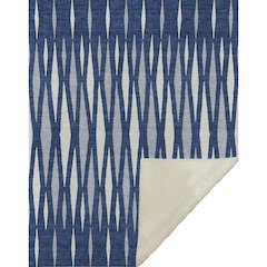 Premium Machine Washable ASB881 Navy 50" x 70" Sherpa Throw Blanket