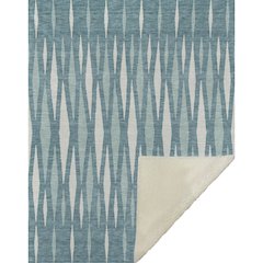 Premium Machine Washable ASB881 Teal 50" x 70" Sherpa Throw Blanket