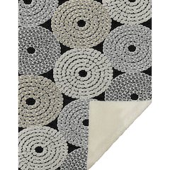Premium Machine Washable ASB882 Black 50" x 70" Sherpa Throw Blanket