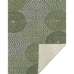Premium Machine Washable ASB882 Olive 50" x 70" Sherpa Throw Blanket