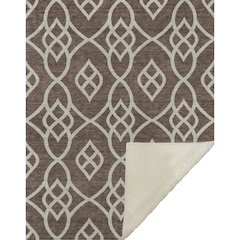 Premium Machine Washable ASB884 Chocolate 50" x 70" Sherpa Throw Blanket