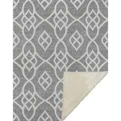 Premium Machine Washable ASB884 Gray 50" x 70" Sherpa Throw Blanket