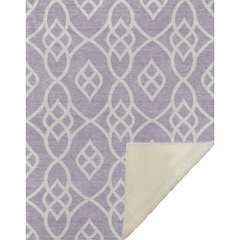 Premium Machine Washable ASB884 Lavender 50" x 70" Sherpa Throw Blanket